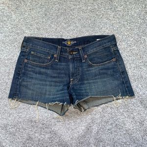 Lucky Brand The Cut Off Dark Denim Shorts sz 0/25